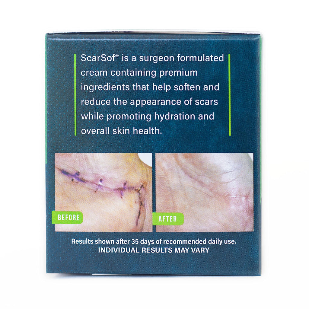 ScarSof Scar Cream - Advanced Scar Cream Made with 100% Organic Aloe Vera and All Natural Emu Oil - Helps Scar Appearance and Ov