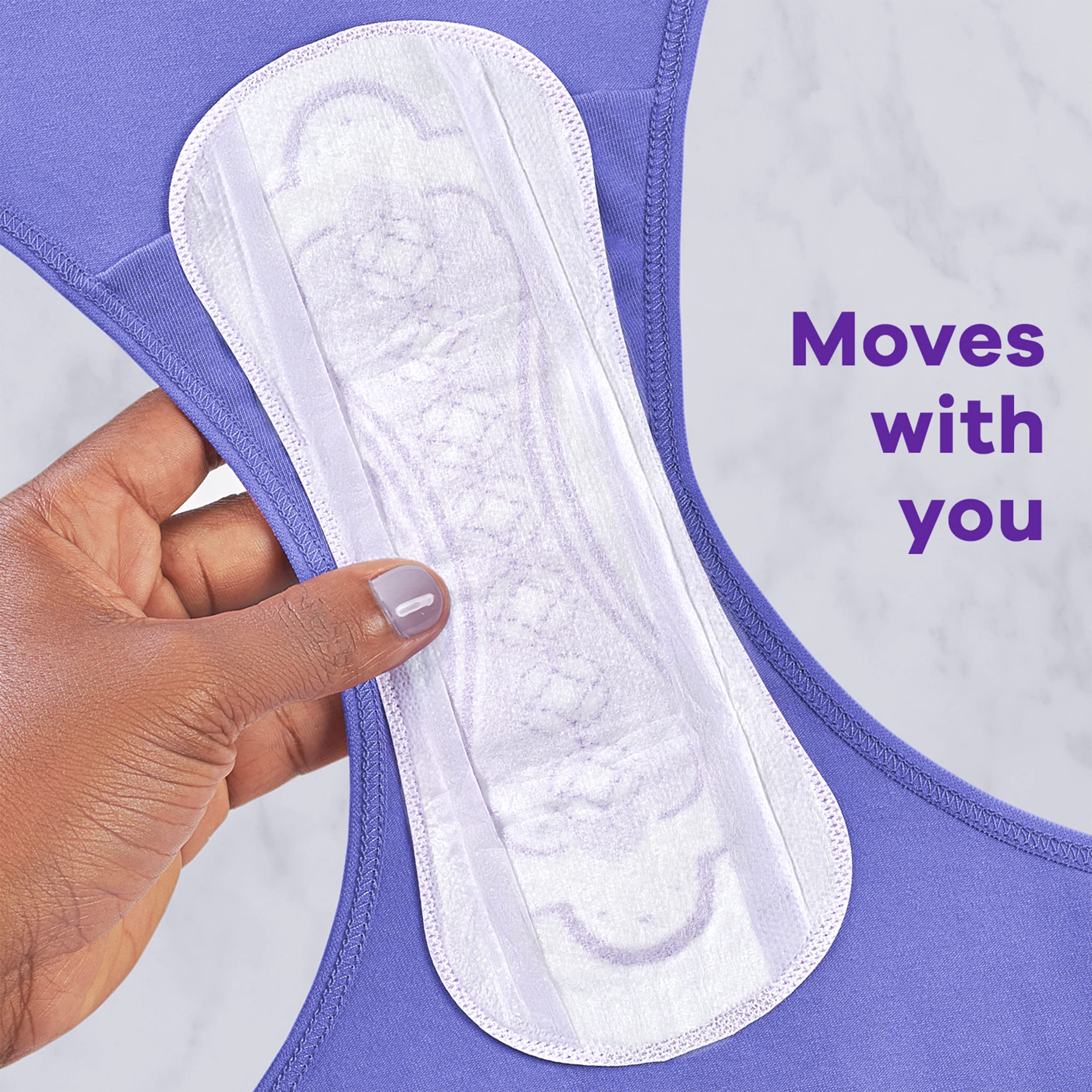 Always Xtra Protection 3-in-1 Daily Liners for Women, Extra Long, 60 CT (Packaging May Vary)