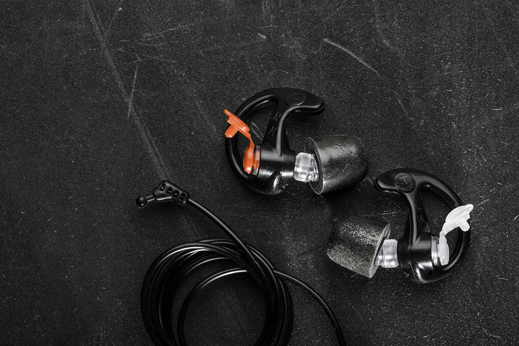 SureFire EP7 Sonic Defenders Ultra filtered Earplugs w/ Comply Canal Tips, reusable, Black, Small