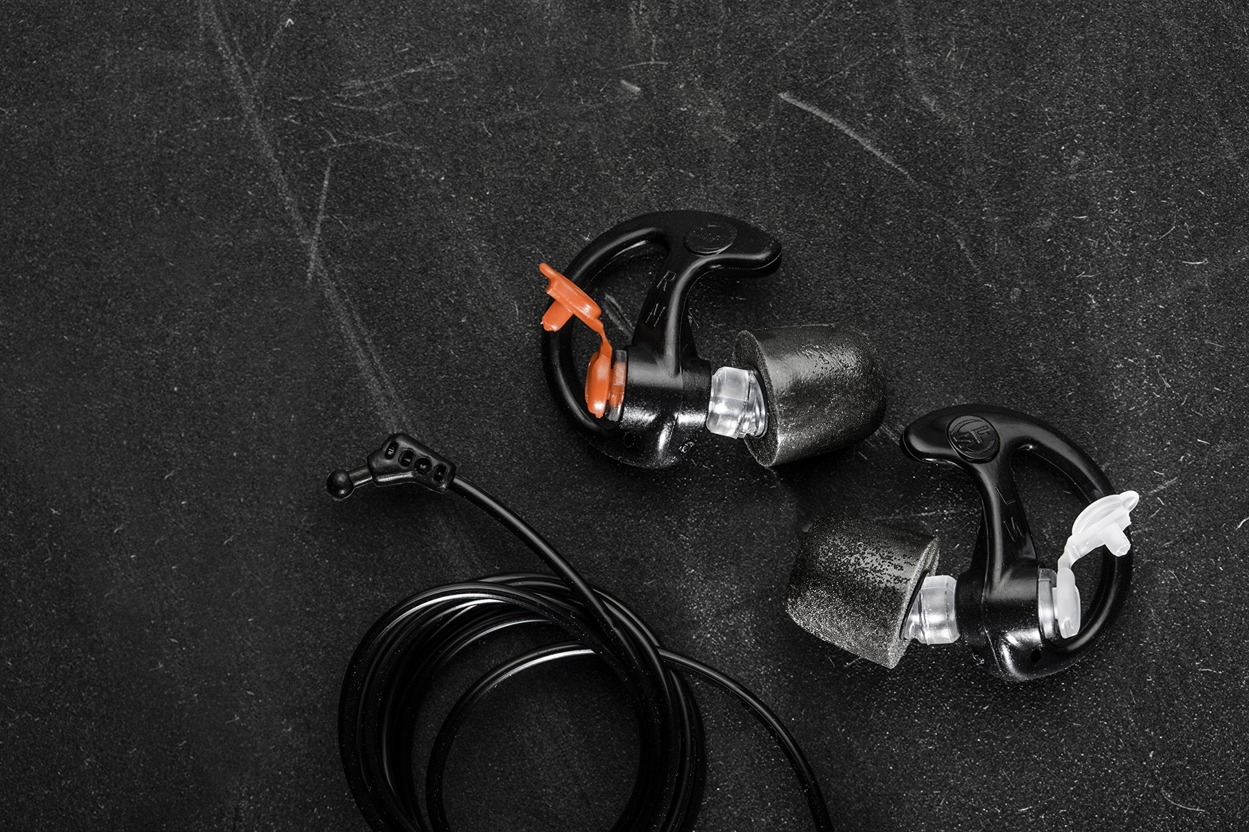 SureFire EP7 Sonic Defenders Ultra filtered Earplugs w/ Comply Canal Tips, reusable, Clear, Large