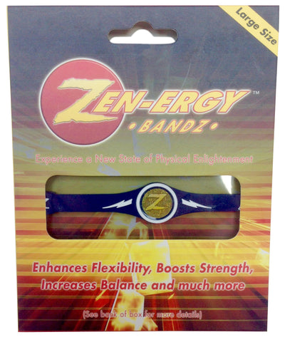 TheAwristocrat Zen-ERGY Balance Bands_USA Company_Get Zenergized! (Blue Band with White, Medium (190mm))
