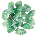 UU UNIHOM 1 lb Bulk Rough Raw Green Fluorite Crystal for Tumbling, Cabbing, Polishing, Decoration, Wrapping,Large 1 Natural Raw 