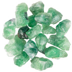UU UNIHOM 1 lb Bulk Rough Raw Green Fluorite Crystal for Tumbling, Cabbing, Polishing, Decoration, Wrapping,Large 1 Natural Raw 