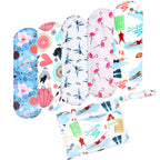 wegreeco Charcoal Reusable Menstrual Pads for Women - Reusable Sanitary Pads | Reusable Panty Liners | Soft Cloth Menstrual Pads