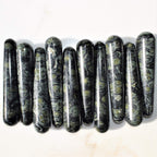 Charged 4 Natural Kambaba Jasper Crystal Massage Wand + Selenite Charging Heart Included [aka Galaxy Jasper & Crocodile Jasper]