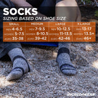 Incrediwear Circulation Socks - Womens and Mens Crew Socks (Grey, Large)