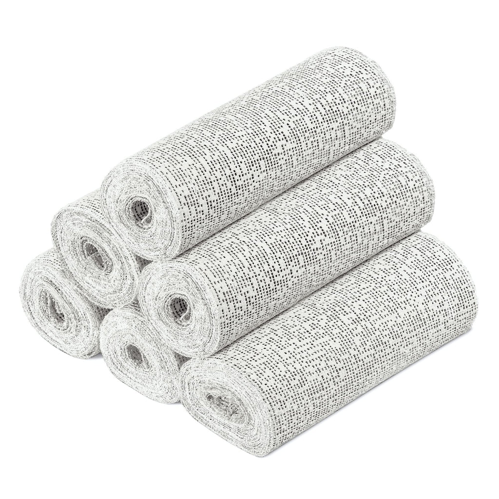 Navaris Plaster Cloth Rolls (L, Pack of 6) - Gauze Bandages for Body Casts, Plaster of Paris for Craft Projects, Belly Casting K