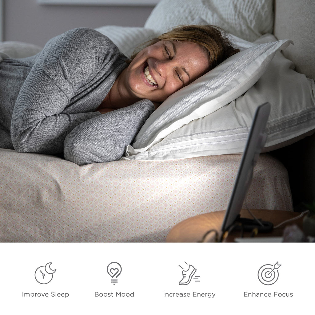 Verilux    HappyLight    Lumi - UV-Free LED Therapy Lamp, Bright White Light with 10,000 Lux, Adjustable Brightness, Detachable
