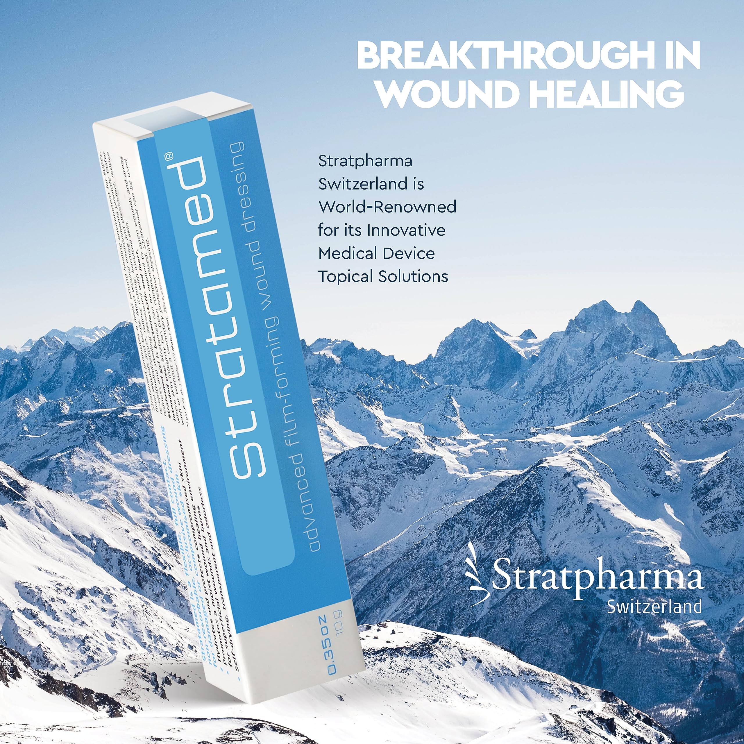 Stratamed Advanced Film-Forming Wound Dressing | Forms a Flexible Protective Layer Over Open Wounds & Damaged Skin | for Faster