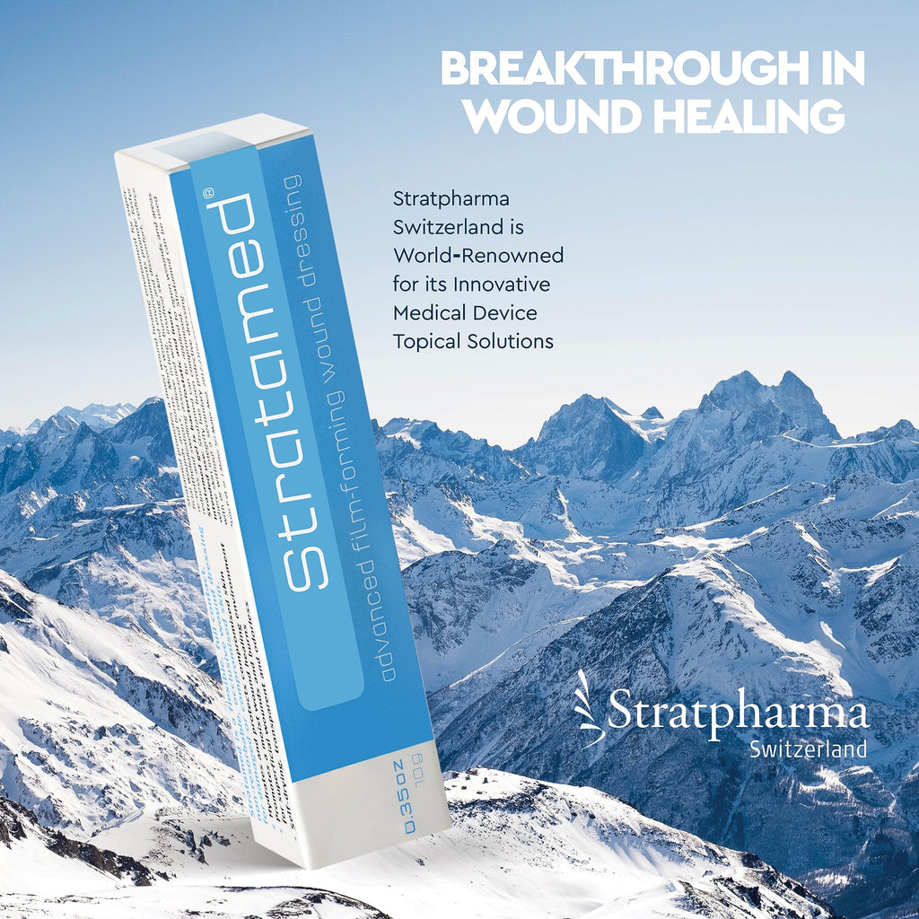 Stratamed Advanced Film-Forming Wound Dressing | Forms a Flexible Protective Layer Over Open Wounds & Damaged Skin | for Faster