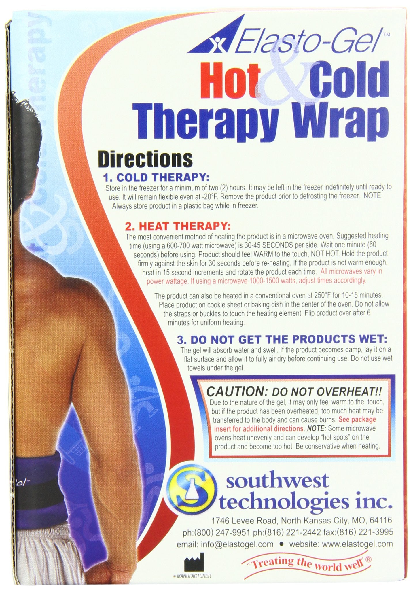 Elasto-Gel, Hot/Cold Therapy Wrap, 6 X 24