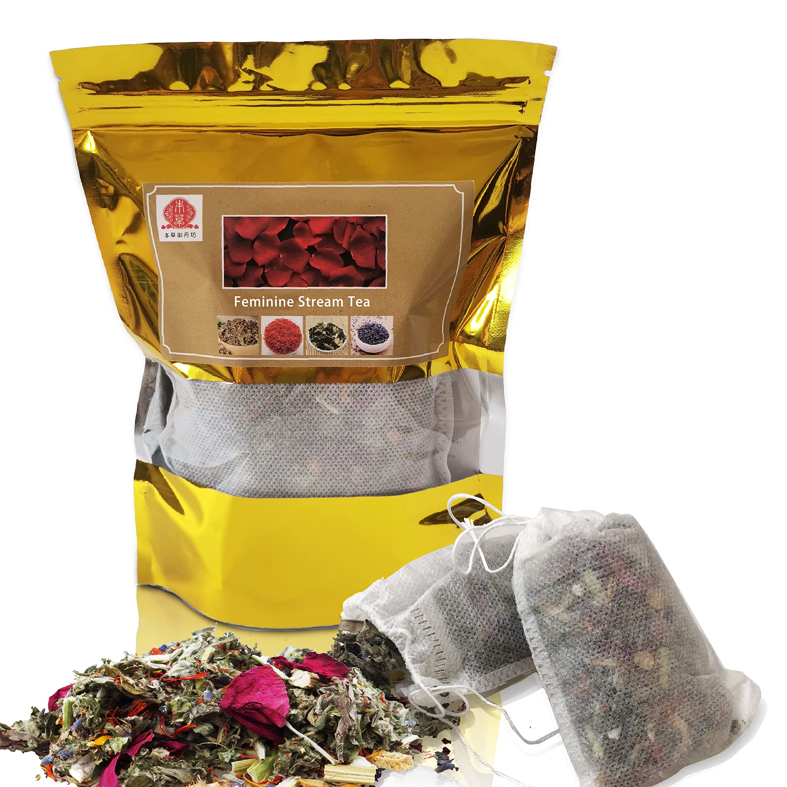 Yoni Steam Herb for Women pH Balance, Natural Feminine Vaginal Herbs Cleansing Rejuvenate, Herbal Blend, 7 Filter Bags Vaginal H