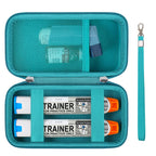 Supmay Hard Carrying Case Compatible with 2 EpiPen's or Auvi-Q, Epinephrine Pen, Medical Travel Case with Mesh Pockets for Asthm