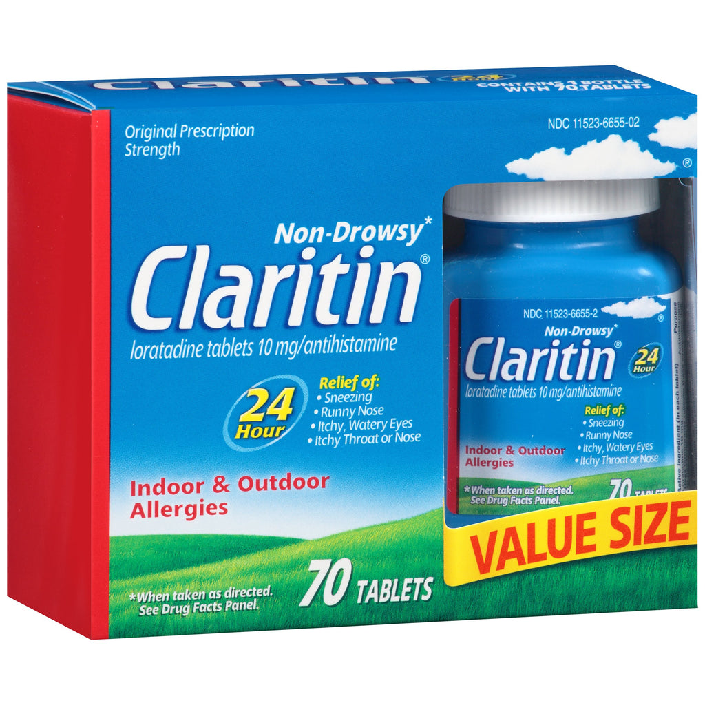 In Each Tablet: Active Ingredients: Loratadine (10 mg), Antihistamine. Inactive Ingredients: Lactose Monohydrate, Magnesium Stea