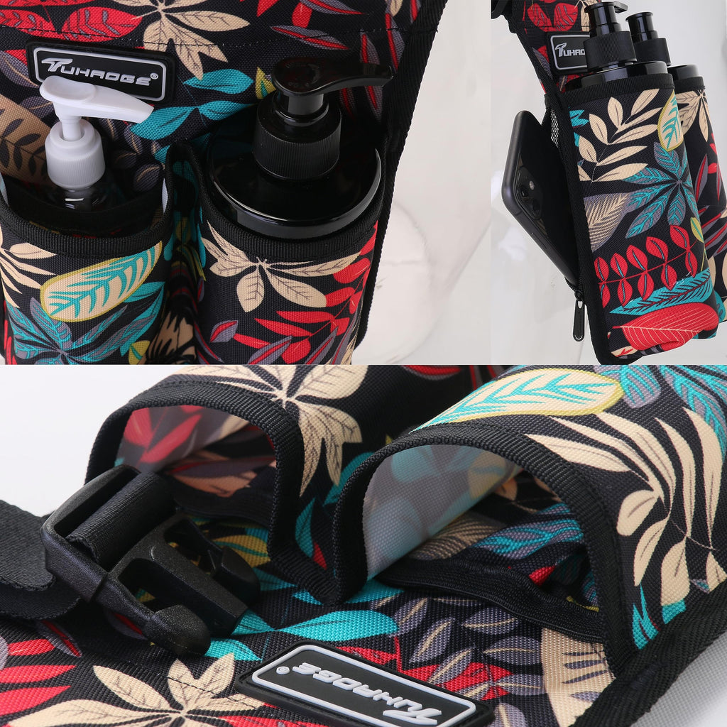 Massage Oil and Lotion Bottle Bag Holster for Massage Therapists (TH2kd- DaShuYe)