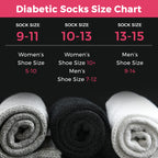 Debra Weitzner Men's 6-pack Diabetic Crew Socks,White,10-13