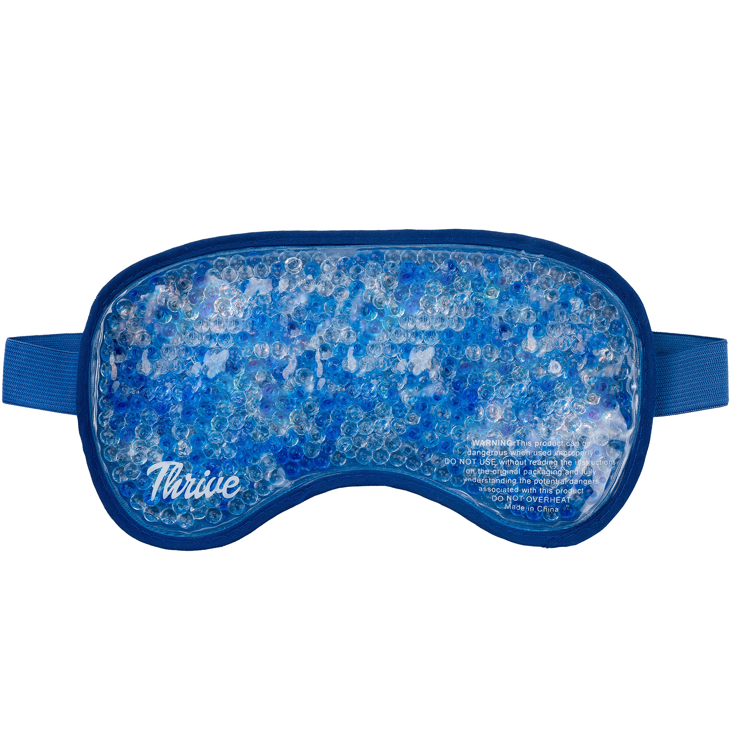 Thrive Hot & Cold Gel Bead Eye Mask/Sleep Mask - FSA HSA Approved - Reusable Gel Bead Ice Pack Provides Ice and Heat Pain Relief
