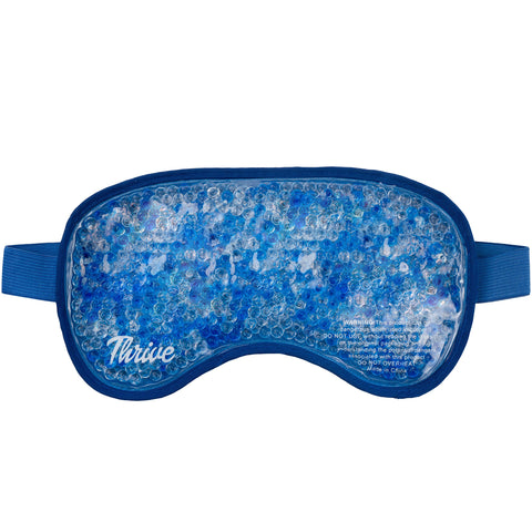 Thrive Hot & Cold Gel Bead Eye Mask/Sleep Mask - FSA HSA Approved - Reusable Gel Bead Ice Pack Provides Ice and Heat Pain Relief