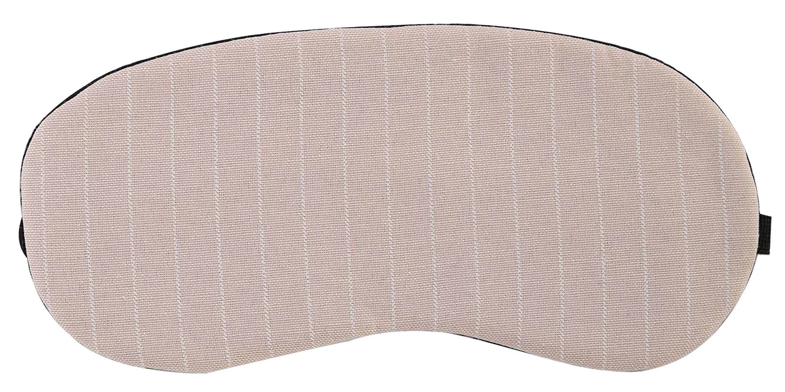 Visual Echoes Cotton Sleeping Eye Mask  Peach Stripes