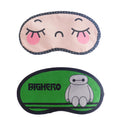 Jenna Close Eye Green Cartoon Face Sleeping Eye Mask (Pack Of 2)