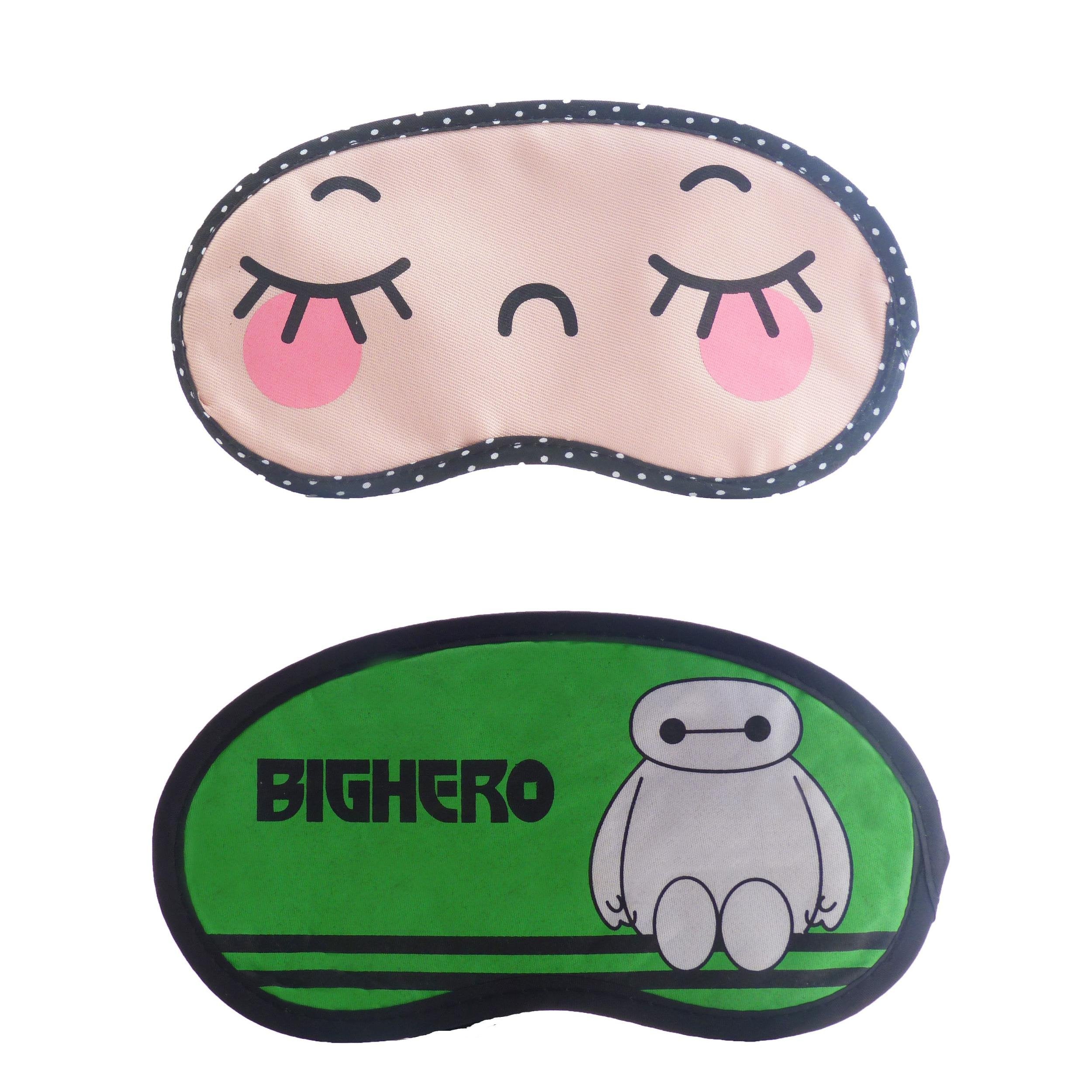 Jenna Close Eye Green Cartoon Face Sleeping Eye Mask (Pack Of 2)