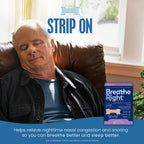 Breathe Right Nasal Strips Lavender Scent Extra Strength Tan Nasal Strips Help Stop Snoring Drug-Free Snoring Solution & Nasal C