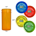 TimerCap Automatically Displays Time Since Last Opened - Built-in Stopwatch Smart Pill Bottle Cap Medication Reminder Case ( Qty