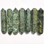 Charged 4 Faceted Nephrite Inca Jade (Jadeite) Crystal Massage Wand + Selenite Charging Heart Included (Healing Energy/REVITALIZ