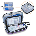 BAFASO Hard Insulin Cooler Travel Case with 2 Ice Packs, Insulin Travel Case for Insulin Pens and Diabetic Supplies, Purple