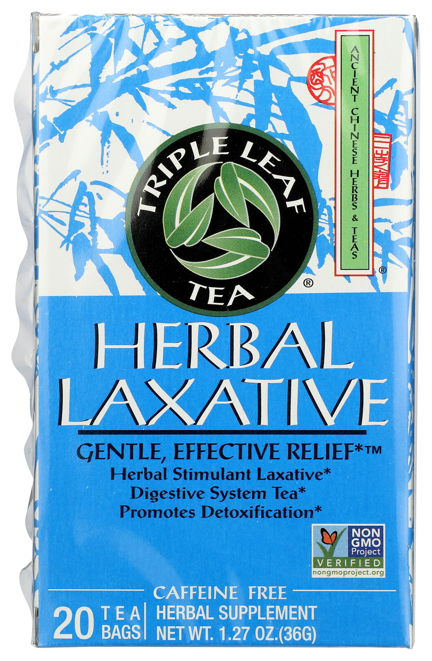 TRIPLE LEAF Herbalax Tea Bags, 20 CT