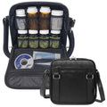 StarPlus2 Medium 2-in-1 Pill Bottle Organizer, Crossbody PU Leather Purse for Women, Medicine Bag, Case, Carrier for Medications