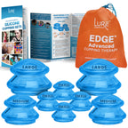 EDGE Silicone Cupping Set, Cupping Kit for Massage Therapy, Long Lasting Cups for Professional & Home Use, Body Sculpt Cup for C