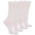Dr. Scholl's womens Diabetes & Circulator - 4 6 Pair Packs Casual Sock, White, One Size Plus