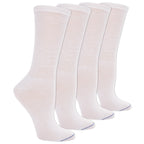 Dr. Scholl's womens Diabetes & Circulator - 4 6 Pair Packs Casual Sock, White, One Size Plus