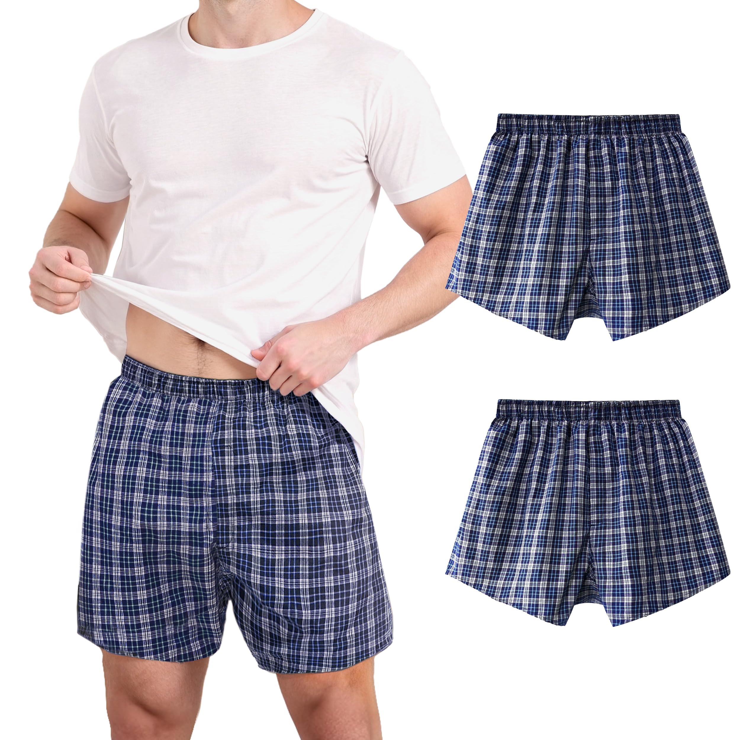 TIICHOO Incontinence Underwear for Men Washable Urinary Incontinence Boxer with Front Fly Regular Absorbency Mens Leak Proof Und