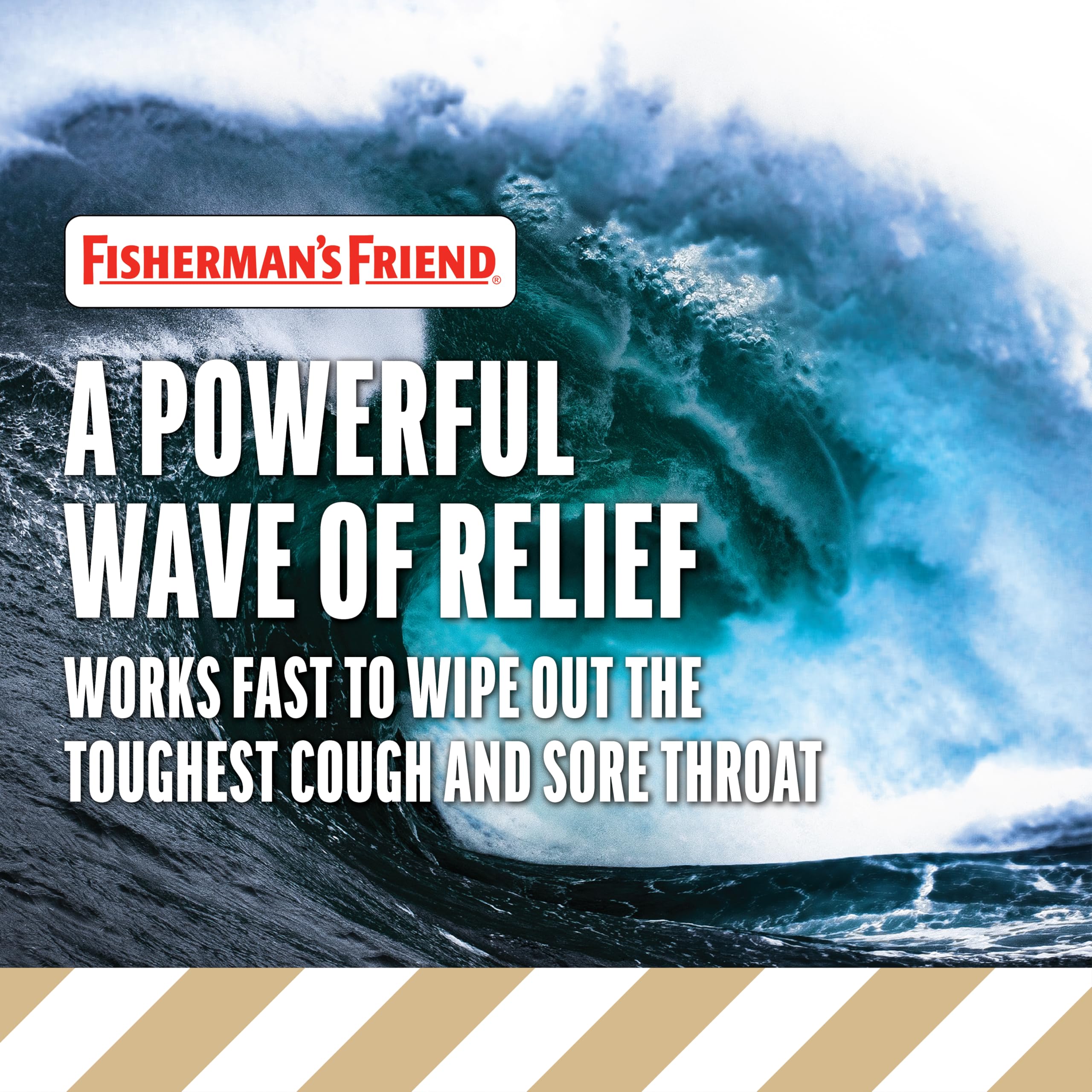 Fishermans Friend Cough Drops, Cough Suppressant and Sore Throat Lozenges, Sugar Free Honey-Lemon, 5.52mg Menthol, 240 Drops (6