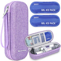 Medineed Portable Zepbound & Mounjaro Travel Case, TSA Approved,Purple