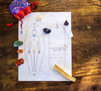Reiki Distant Session Chakra Healing Board | Physical Printed 8.5 x 11 inches Crystal Healing Meditation Pack of 50