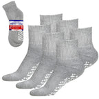 Debra Weitzner Loose Fit Non-Binding Sock - Diabetic Non-Slip Socks for Men and Women - Ankle 3Pk Grey