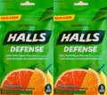 Halls Defense Vitamin C Assorted Citrus Cough Drops, 30-Count (2 Pack) (2 Pack)