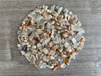 2 oz Lot Natural Semi Tumbled Moonstone Mix Gemstone Chips, Moonstone Mix Crushed Mini Crystals, Undrilled Crystal Chips (Moonst