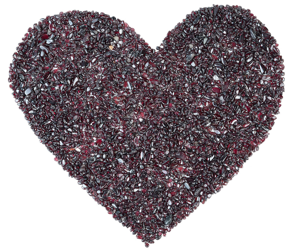 Crocon 1LB Crushed Garnet Chips Bulk Stone 2000+ Carats Natural Quartz Pieces Irregular Shape Gemstone Tumbling Cabbing Gem Mini