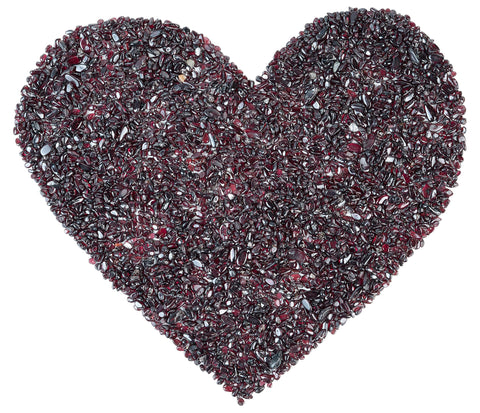 Crocon 1/2 LB Crushed Garnet Chips Bulk Stone 1100+ Carats Natural Quartz Pieces Irregular Shape Gemstone Tumbling Cabbing Gem M