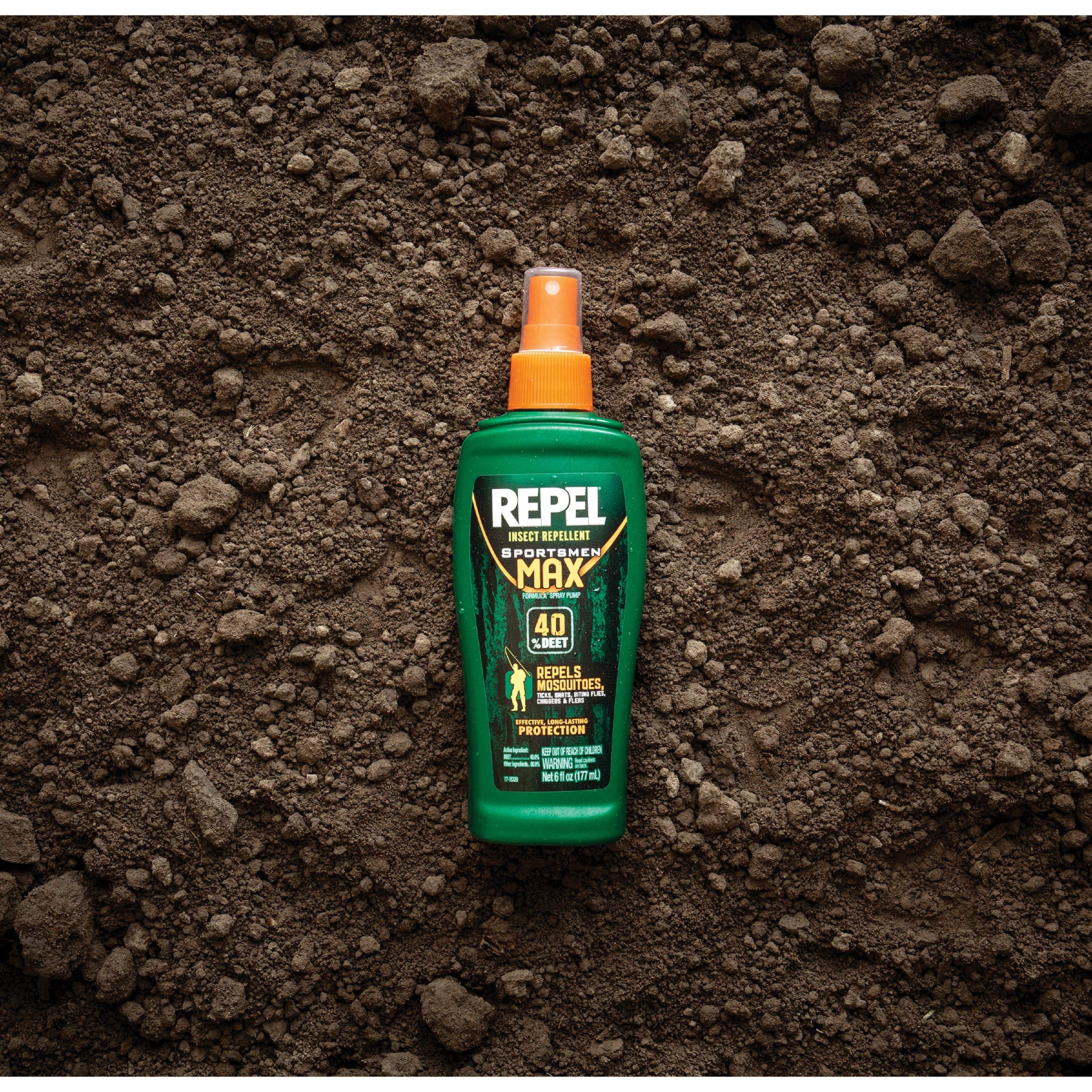 Repel Insect Repellent Sportsman Max Formula, Repels Mosquitoes, Ticks and Gnats, Effective Long-Lasting Protection, 40% DEET (A