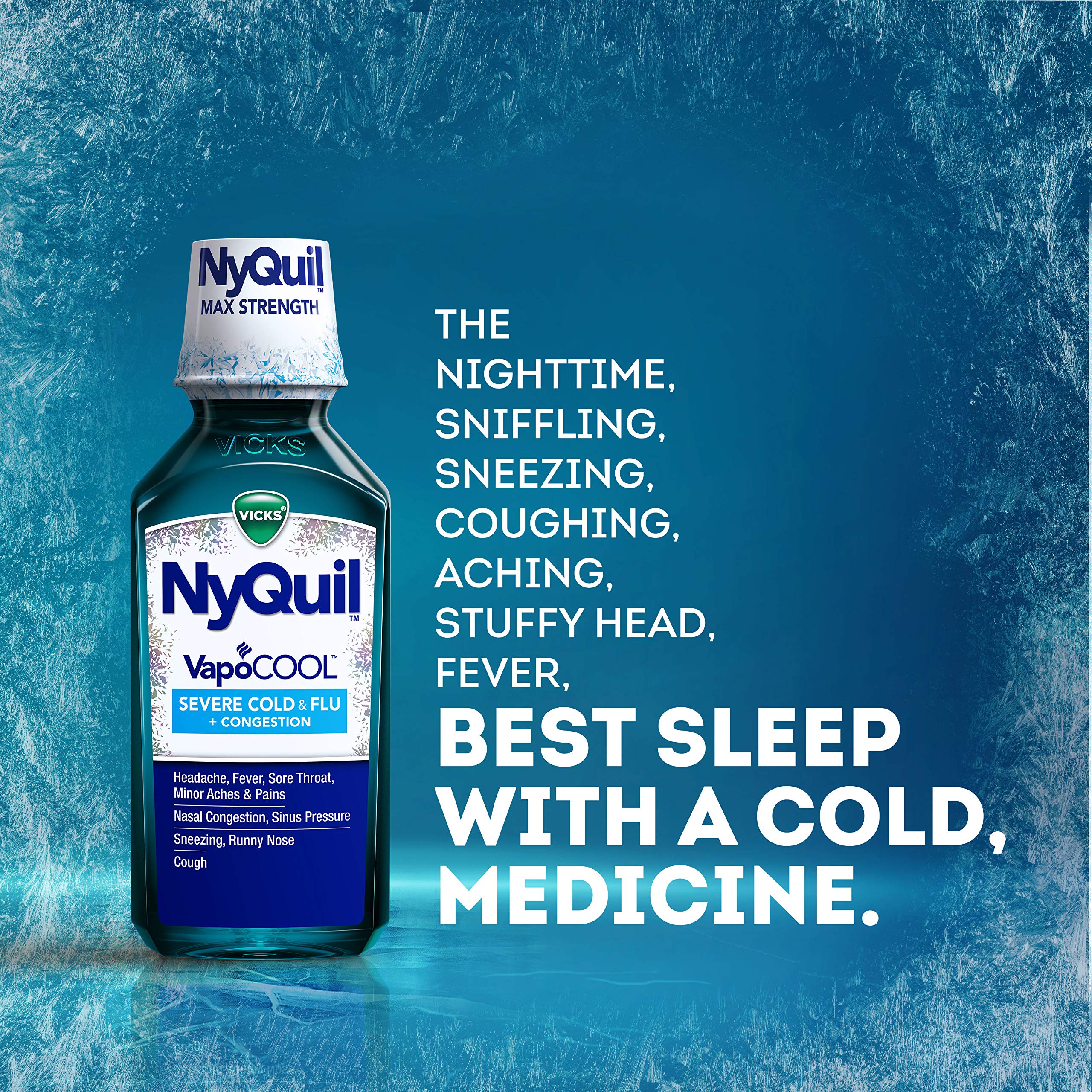 Vicks DayQuil and NyQuil VapoCOOL SEVERE Combo Cold & Flu + Congestion Medicine, Max Strength Relief For Fever, Sore Throat, Nas
