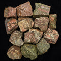 Crocon 1LB Unakite Rough Bulk Natural Stone Raw Gemstone Tumbling Cabbing Polishing Mining Chakra Balancing Reiki Healing Good L