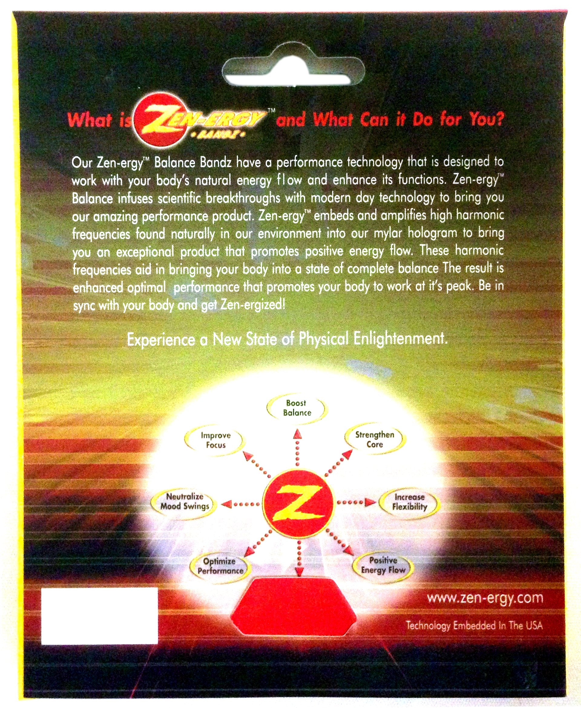 TheAwristocrat Zen-ERGY Balance Bands_USA Company_Get Zenergized! (Blue Band with White, Medium (190mm))