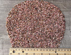 GAF TREASURES 2 oz Lot Natural Semi Tumbled Gemstone Chips, Crushed Mini Crystals, Undrilled Crystal Chips (Rhodochrosite)