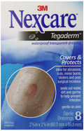 Nexcare Tegaderm Waterproof Transparent Dressing, Dirtproof, 2-3/8 Inch X 2-3/4 Inch, 8 Count