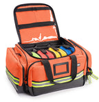 Scherber Fully-Stocked First Responder Professional Advanced EMT/EMS Trauma Kit | HSA/FSA Approved | Reflective Bag w/10+ Compar
